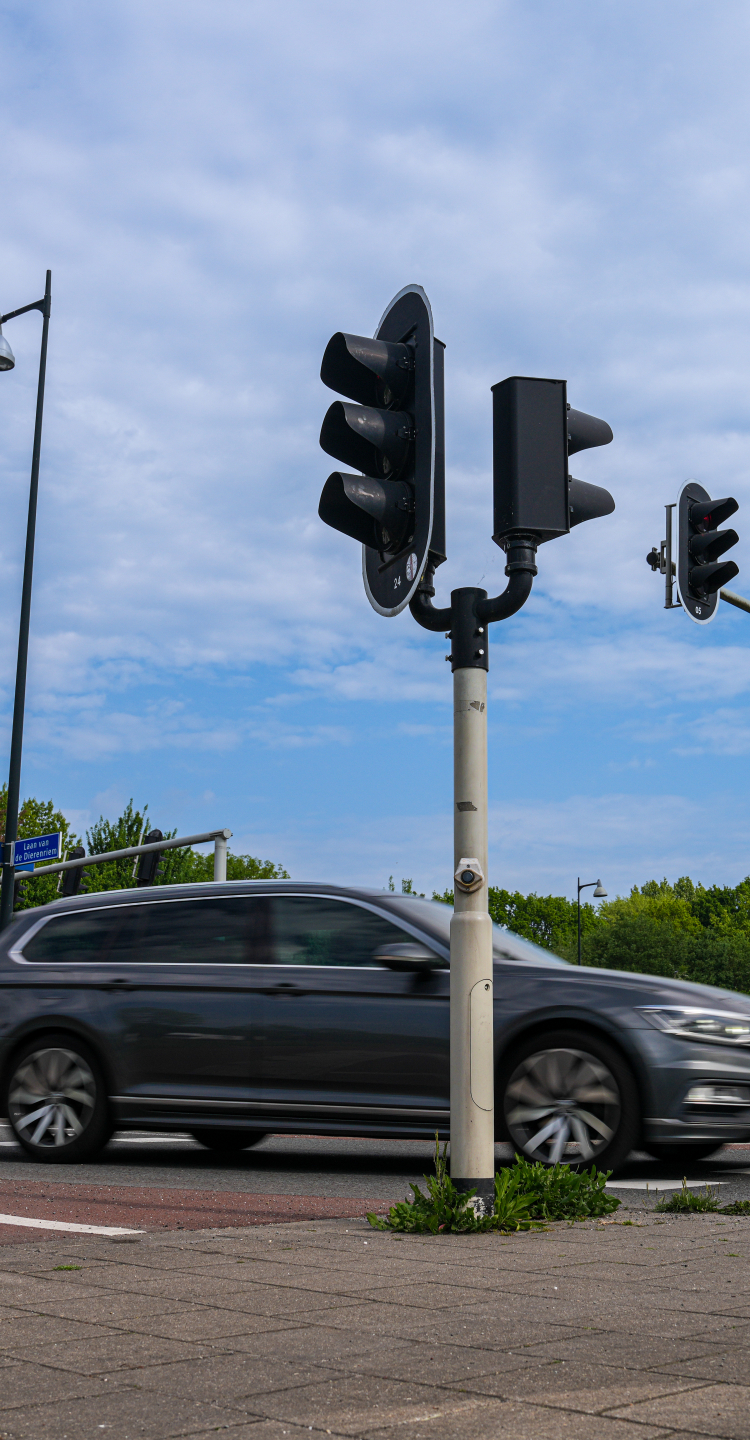 Kruispunt met verkeerslichten